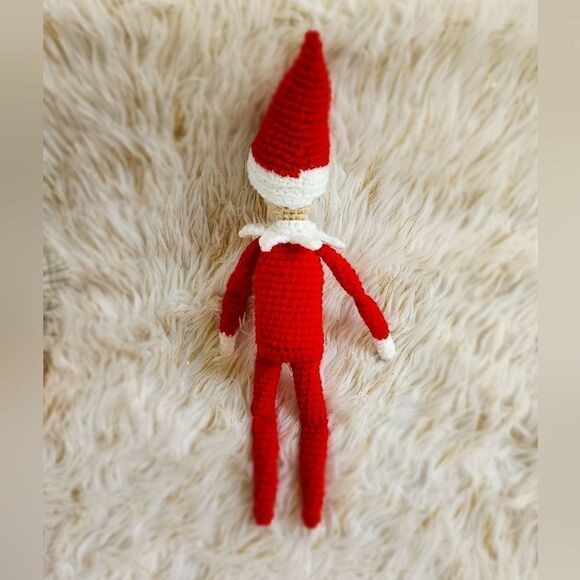 New Handmade Crochet Christmas Elf. - Picture 6 of 10